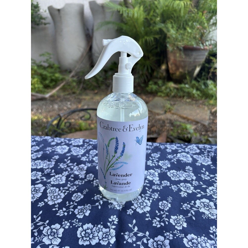 Crabtree & Evelyn Lavender Linen Spray 500mL 16.9oz Room Fabric Mist New Rare
